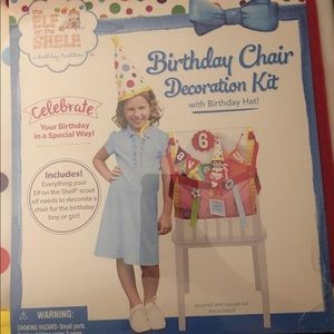 Elf on the shelf birthday tradition chair kit.